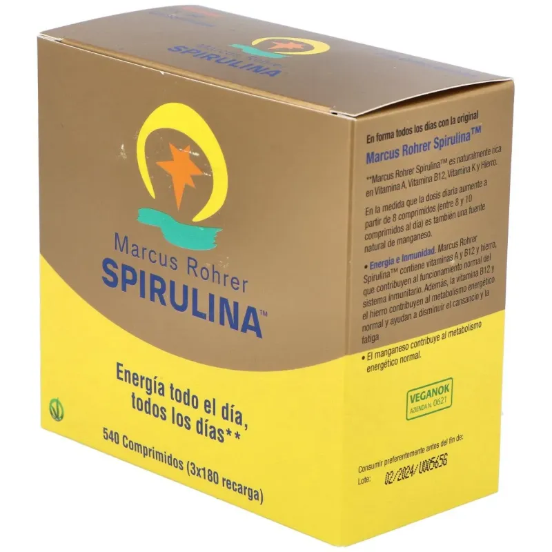 Marcus Rohrer Spirulina 540 comp | Farmacia Barata Marcus Rohrer Spirulina 540 comp | Farmacia Barata