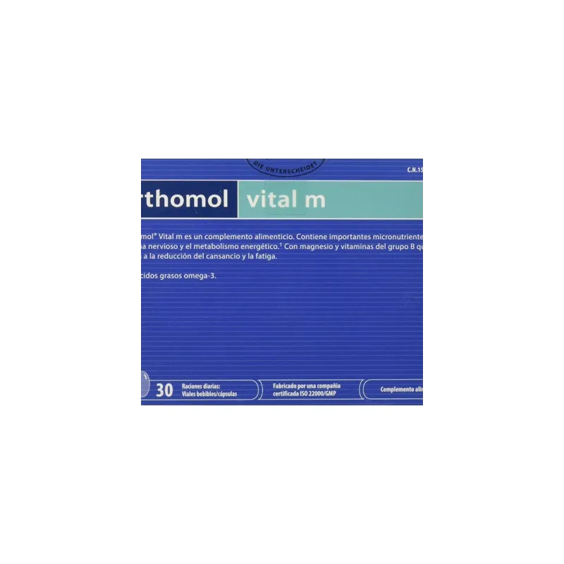 Orthomol Vital M 30 ampollas | Farmacia Barata