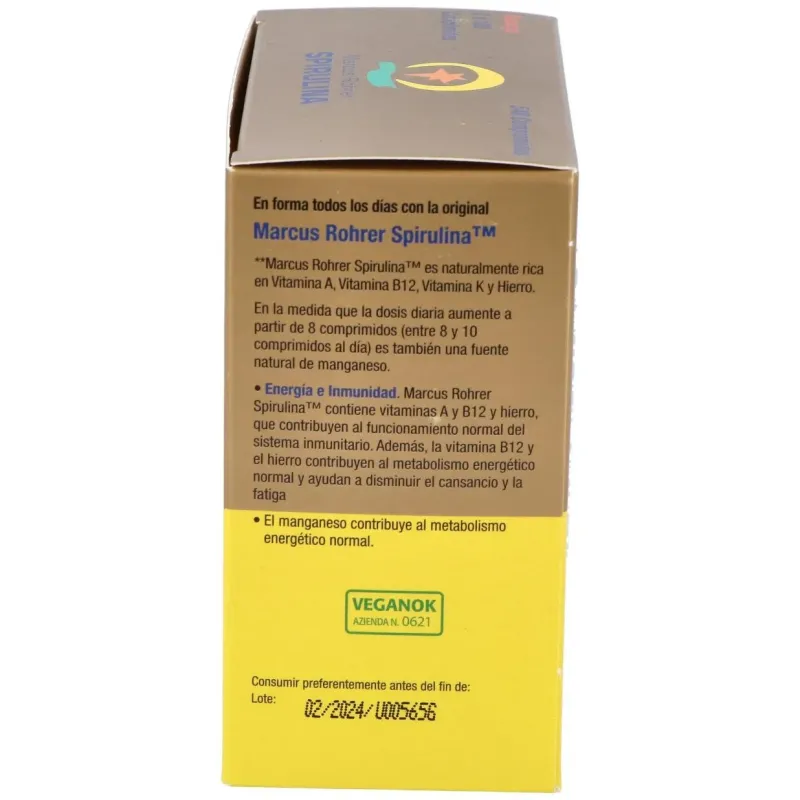 Marcus Rohrer Spirulina 540 comp | Farmacia Barata Marcus Rohrer Spirulina 540 comp | Farmacia Barata