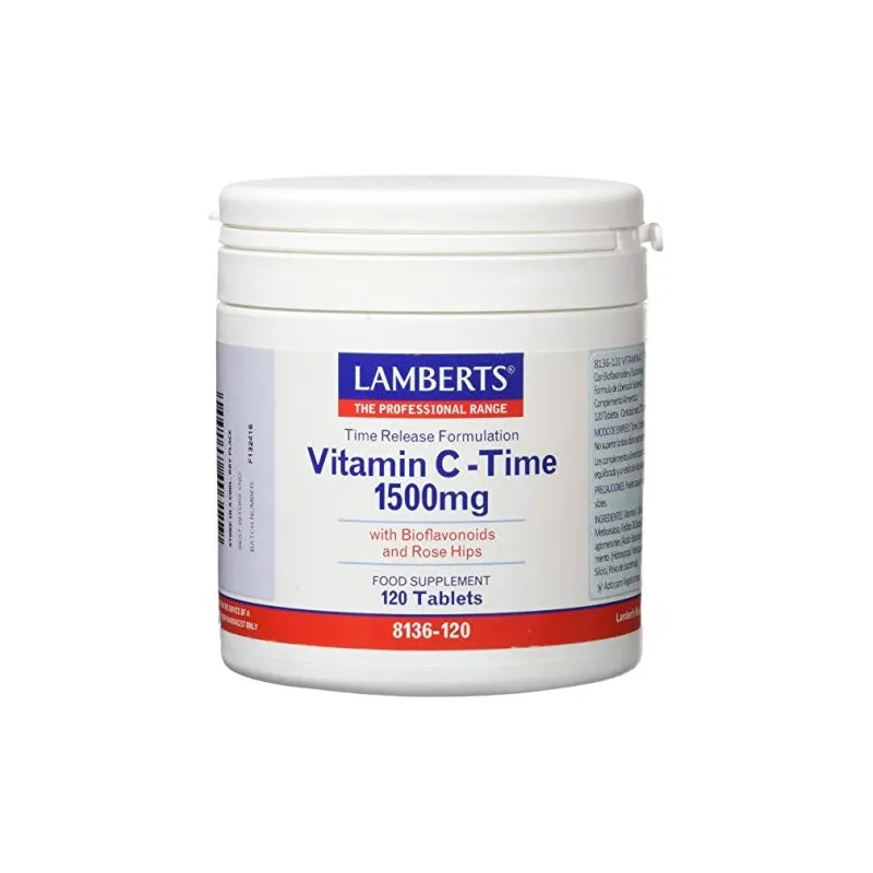 LAMBERTS Vitamina C 1500 mg. Liberación Sostenida, 120 comprimidos.