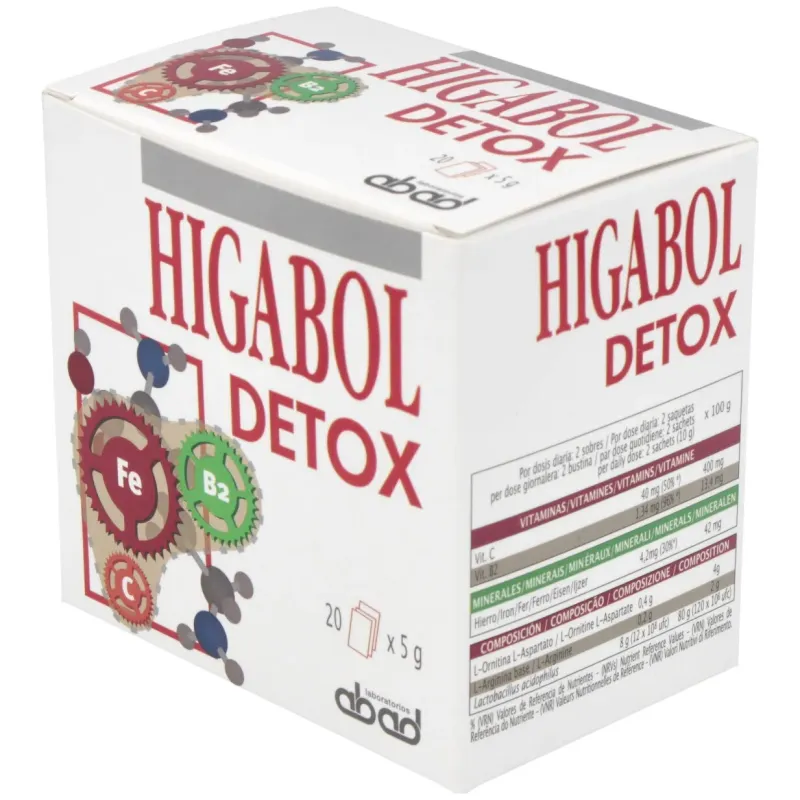 Higabol Detox 20 sobres | Farmacia Barata Higabol Detox 20 sobres | Farmacia Barata