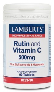 LAMBERTS Rutina y Vitamina C 500 mg, 90 comprimidos.