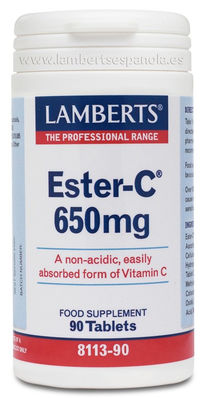 LAMBERTS Ester-C® 650 mg, 90 comprimidos.