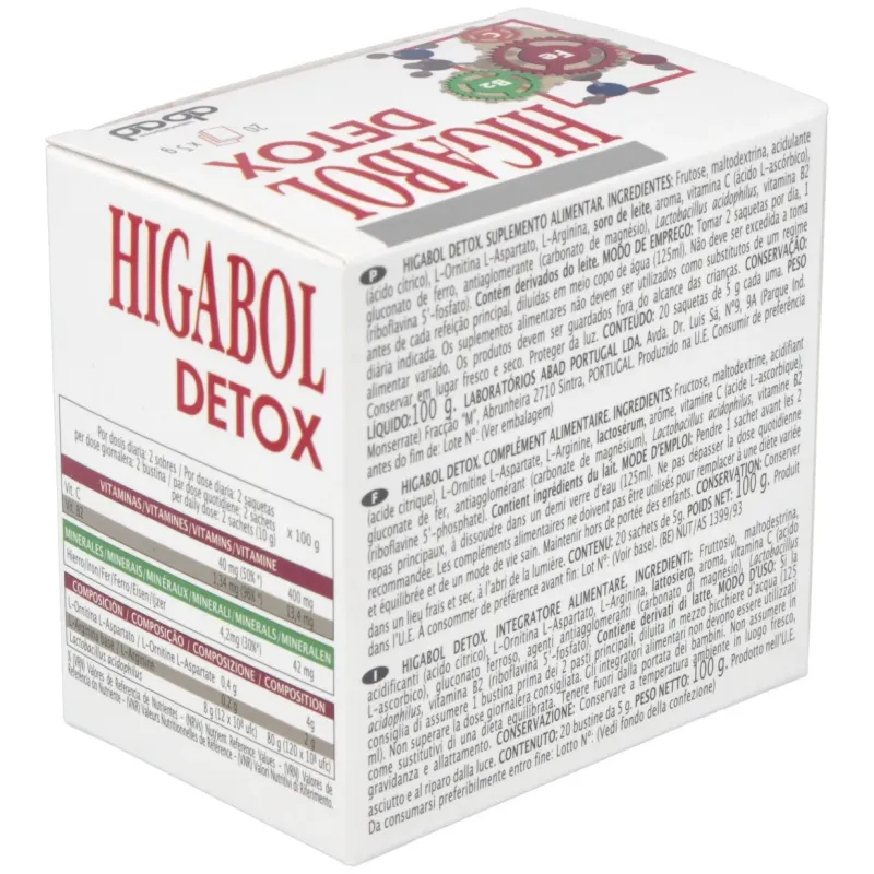Higabol Detox 20 sobres | Farmacia Barata Higabol Detox 20 sobres | Farmacia Barata
