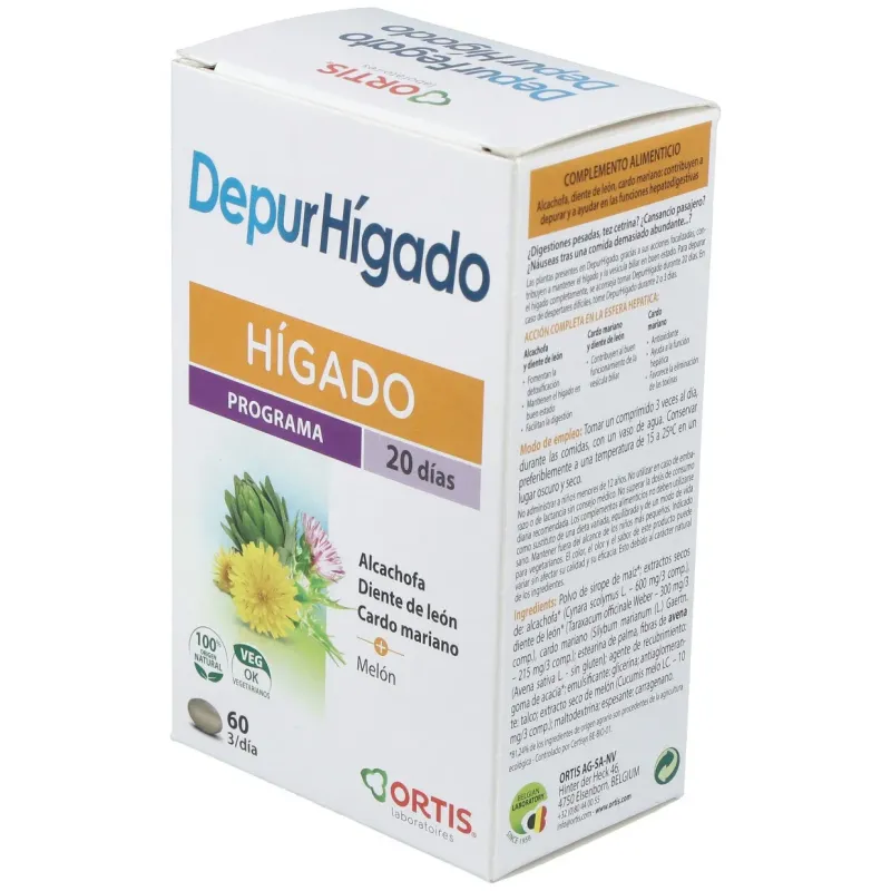 Ortis Depur Hígado 60 comprimidos | Farmacia Barata Ortis Depur Hígado 60 comprimidos | Farmacia Barata