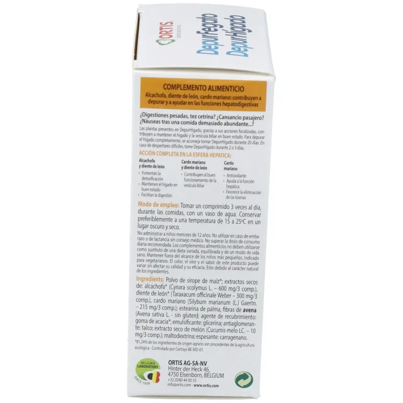 Ortis Depur Hígado 60 comprimidos | Farmacia Barata Ortis Depur Hígado 60 comprimidos | Farmacia Barata