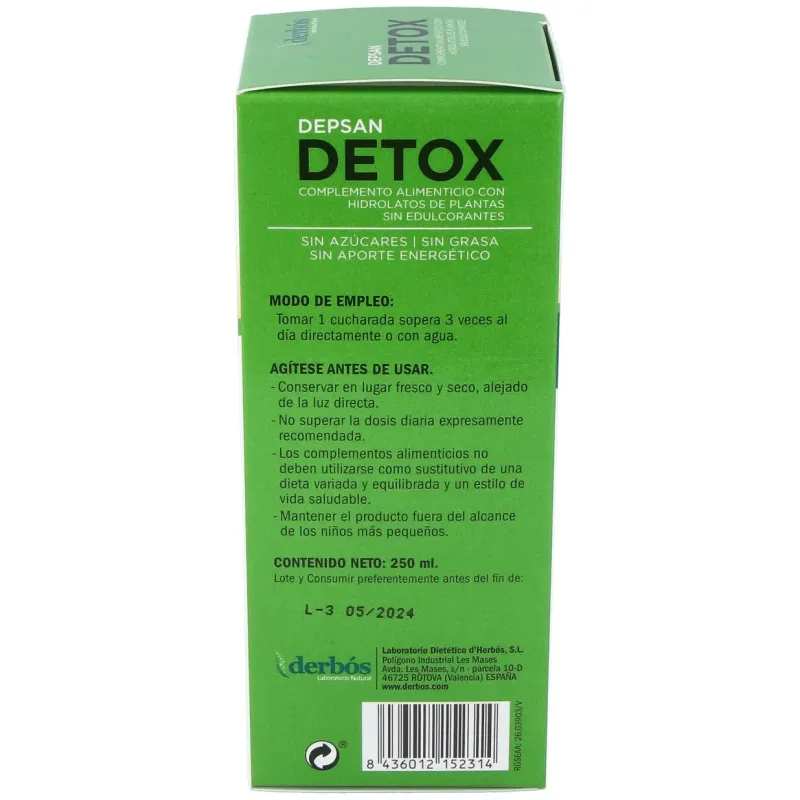Depsan Detox 250 ml Derbos | Farmacia Barata Depsan Detox 250 ml Derbos | Farmacia Barata