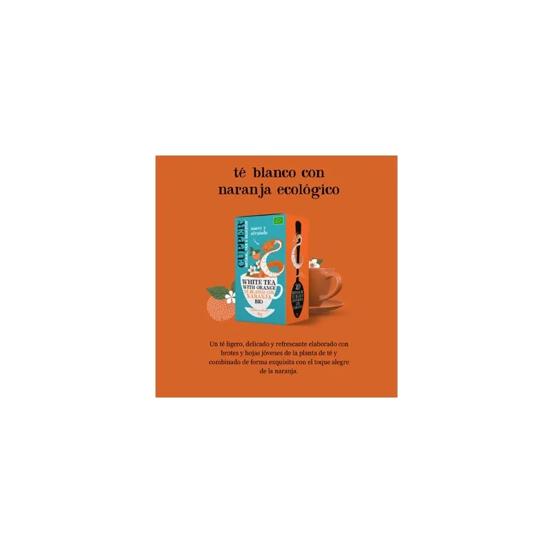 Infusión Té Blanco con Naranja BIO | Farmacia Barata