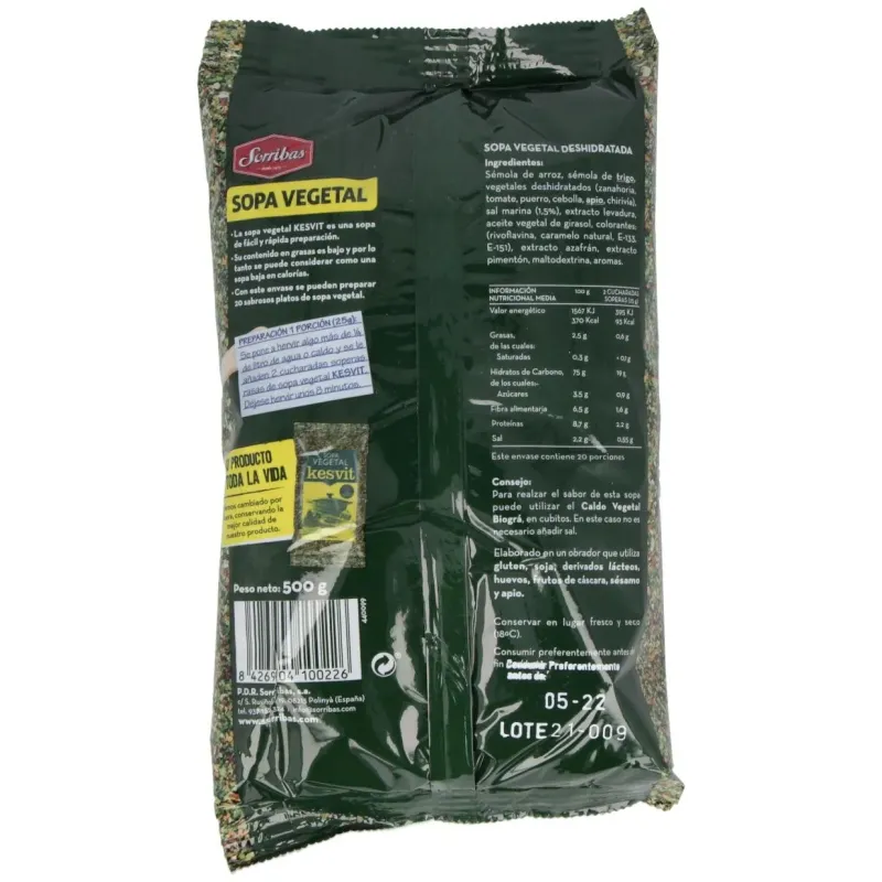 Kesvit Sorribas 1/2 kg | Farmacia Barata Kesvit Sorribas 1/2 kg | Farmacia Barata