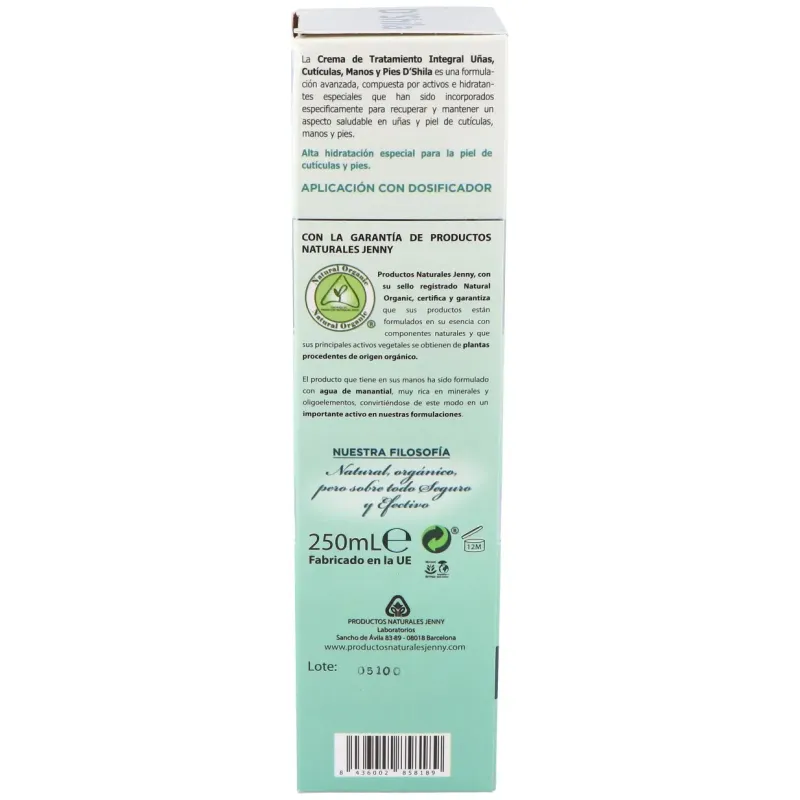 D´Shila Crema Manos Uñas Cutículas 250ml | Farmacia Barata