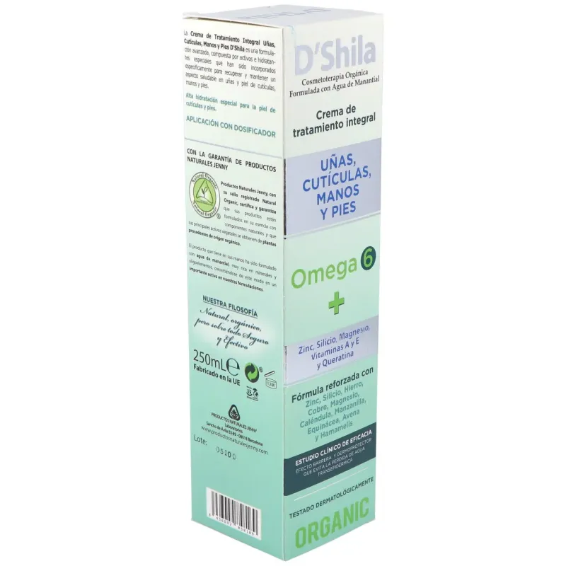 D´Shila Crema Manos Uñas Cutículas 250ml | Farmacia Barata