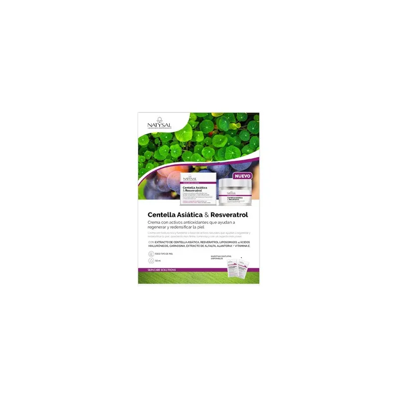 Crema Centella Resveratrol 50 ml Natysal | Farmacia Barata Crema Centella Resveratrol 50 ml Natysal | Farmacia Barata