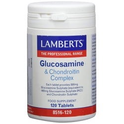 LAMBERTS Glucosamina y Condroitina Complex, 120 comprimidos.