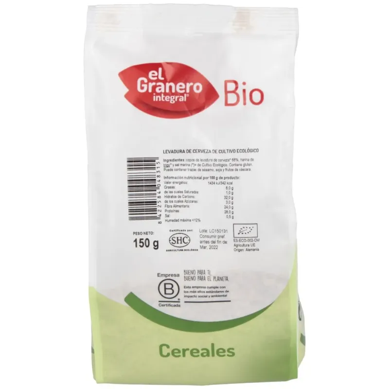 Granero Levadura de Cerveza Bio 150 g | Farmacia Barata Granero Levadura de Cerveza Bio 150 g | Farmacia Barata