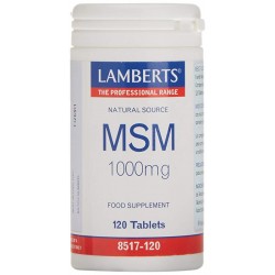 LAMBERTS MSM 1000 mg. Fuente Natural, 120 comprimidos.