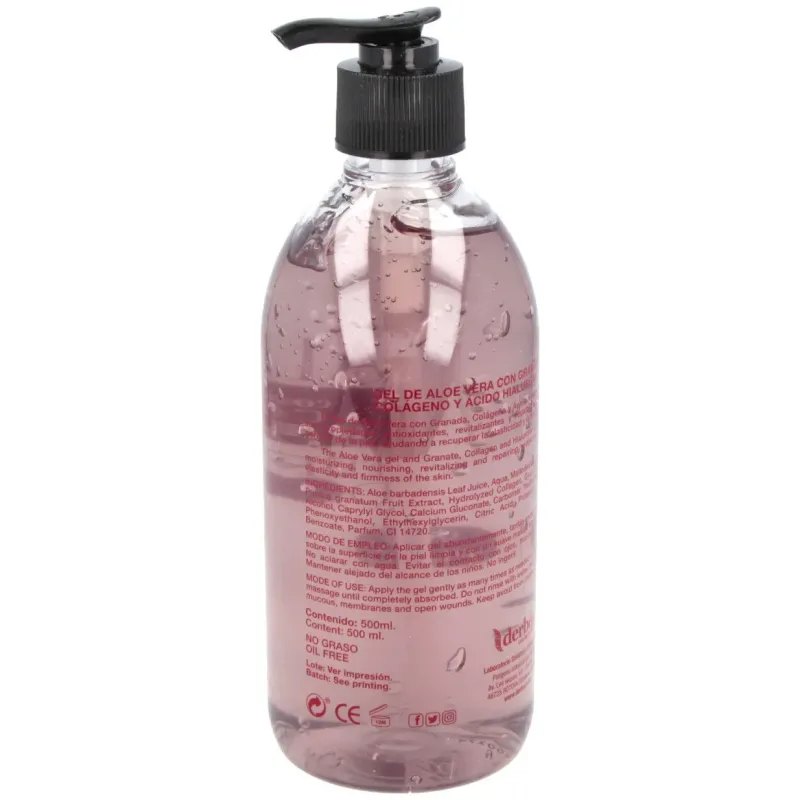 DERBOS Gel Aloe Vera Granada 500 ml | Farmacia Barata
