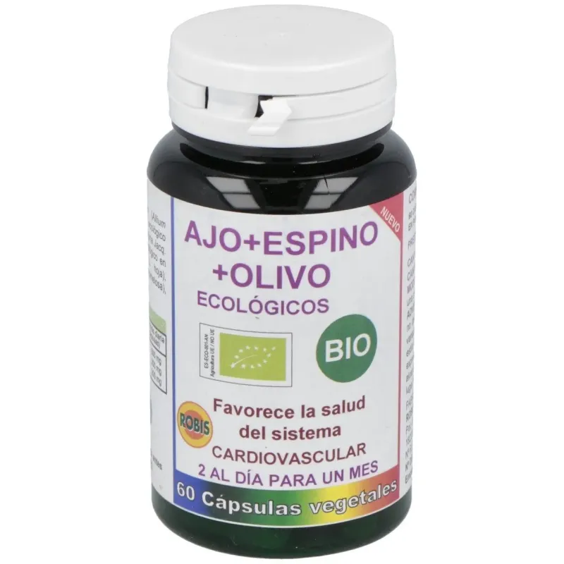 Robis Ajo Olivo Espino 60 cápsulas eco | Farmacia Barata Robis Ajo Olivo Espino 60 cápsulas eco | Farmacia Barata