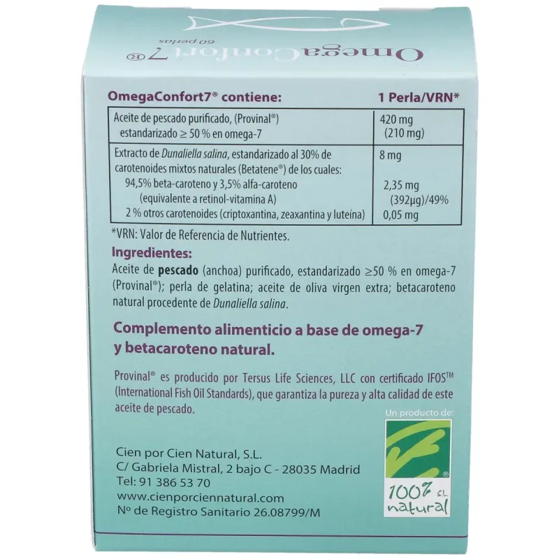 Omegaconfort 7 60 perlas 100% natural | Farmacia Barata Omegaconfort 7 60 perlas 100% natural | Farmacia Barata