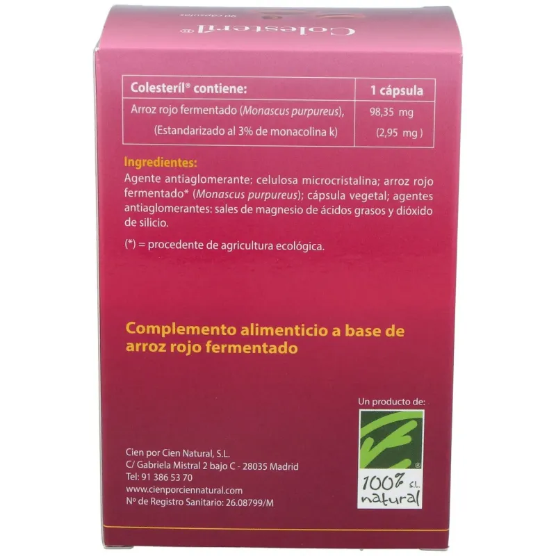 Colesteril 90 cápsulas 100% natural | Farmacia Barata Colesteril 90 cápsulas 100% natural | Farmacia Barata