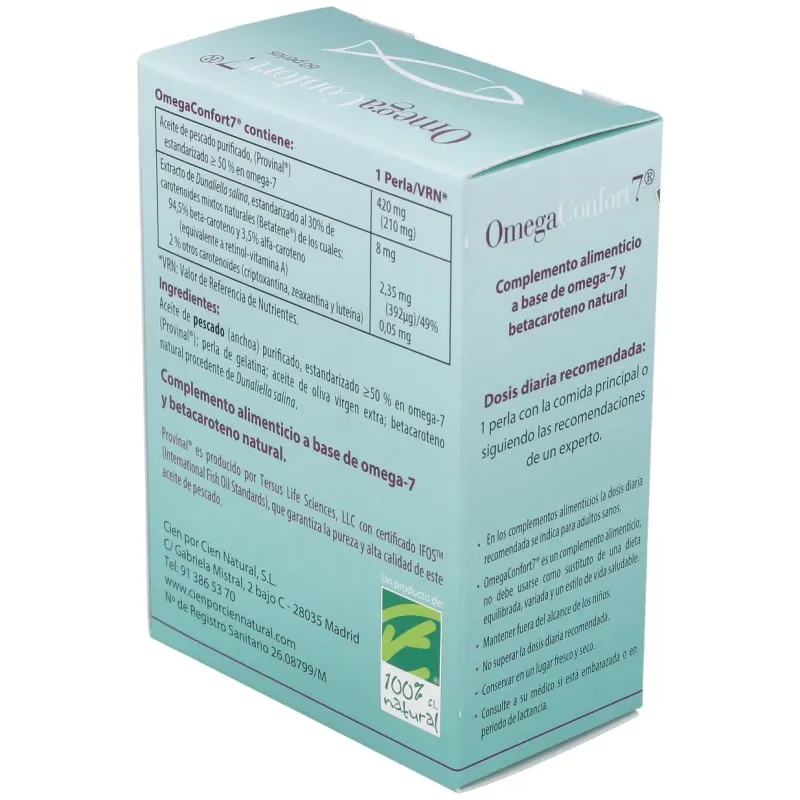 Omegaconfort 7 60 perlas 100% natural | Farmacia Barata Omegaconfort 7 60 perlas 100% natural | Farmacia Barata