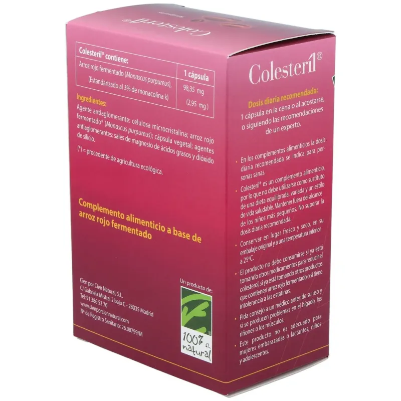 Colesteril 90 cápsulas 100% natural | Farmacia Barata Colesteril 90 cápsulas 100% natural | Farmacia Barata