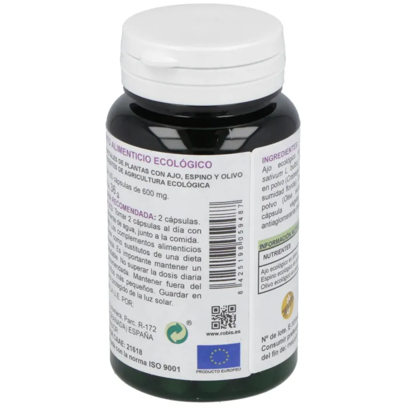 Robis Ajo Olivo Espino 60 cápsulas eco | Farmacia Barata Robis Ajo Olivo Espino 60 cápsulas eco | Farmacia Barata