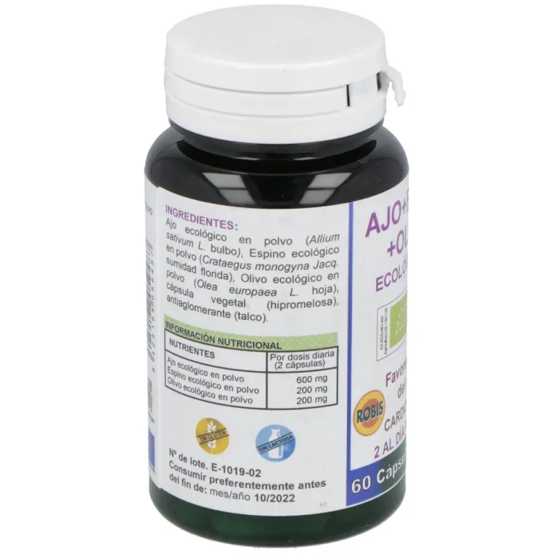 Robis Ajo Olivo Espino 60 cápsulas eco | Farmacia Barata Robis Ajo Olivo Espino 60 cápsulas eco | Farmacia Barata