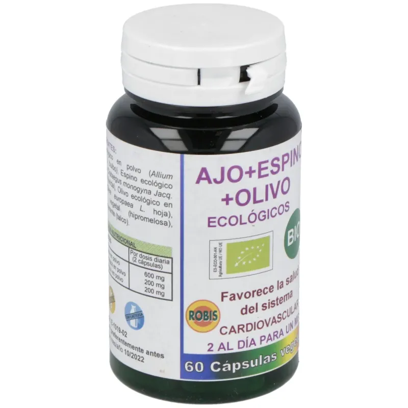 Robis Ajo Olivo Espino 60 cápsulas eco | Farmacia Barata Robis Ajo Olivo Espino 60 cápsulas eco | Farmacia Barata