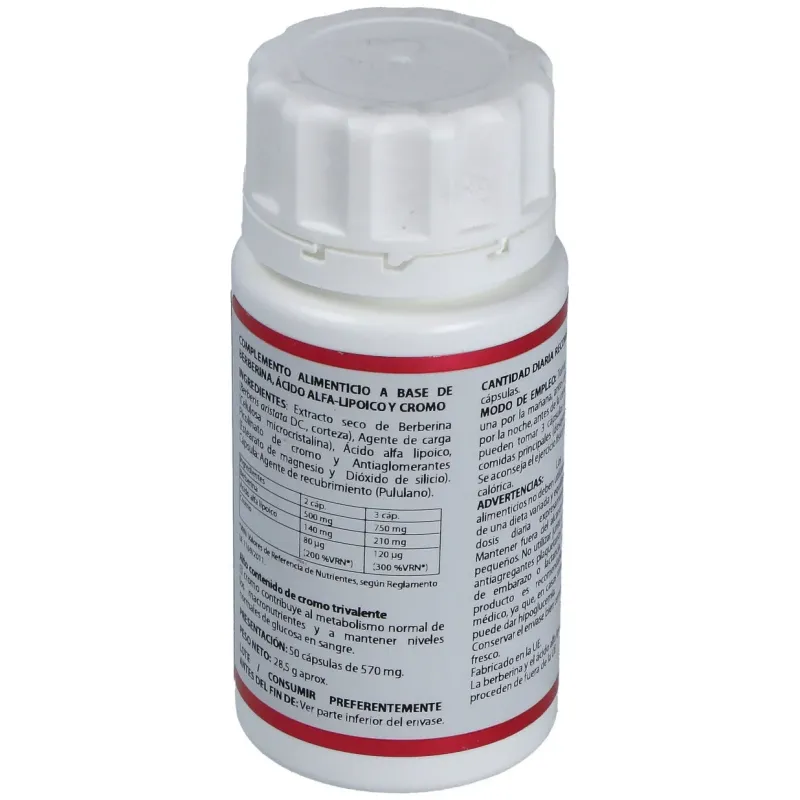 Holomega Berberina Ácido Alfa-Lipoico 50 cápsulas | Farmacia Barata Holomega Berberina Ácido Alfa-Lipoico 50 cápsulas | Farmacia Barata