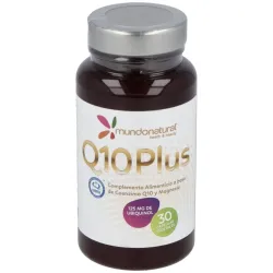 Mundo Natural Coenzima Q10 Plus Ubiquinol, 30 cápsulas.