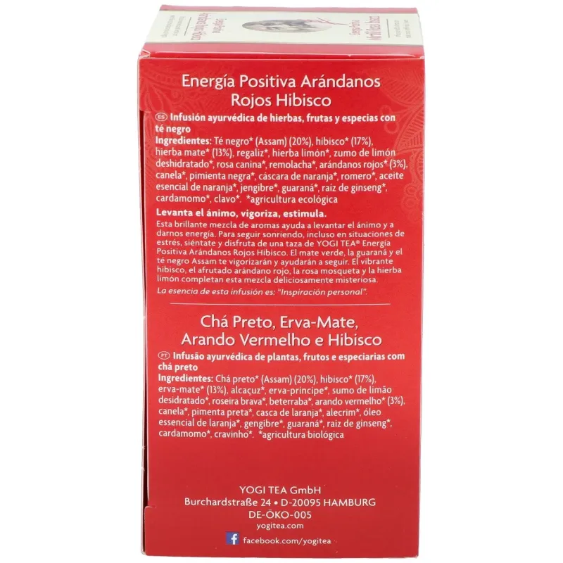Yogi Tea Energía Positiva Arándano | Farmacia Barata Yogi Tea Energía Positiva Arándano | Farmacia Barata