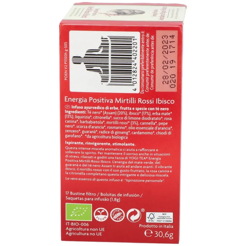 Yogi Tea Energía Positiva Arándano | Farmacia Barata Yogi Tea Energía Positiva Arándano | Farmacia Barata