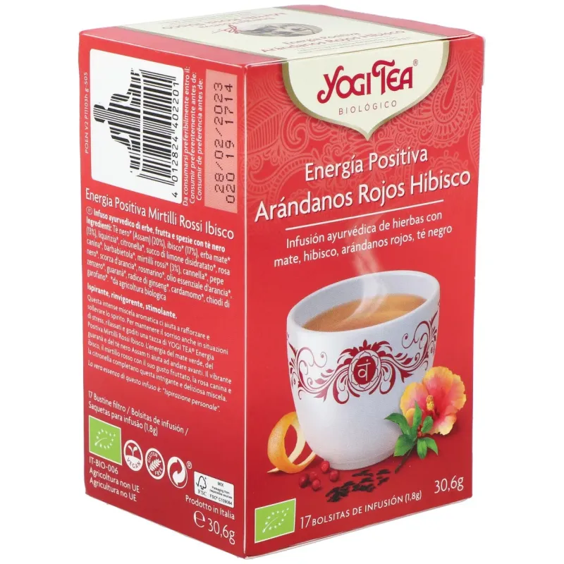 Yogi Tea Energía Positiva Arándano | Farmacia Barata Yogi Tea Energía Positiva Arándano | Farmacia Barata