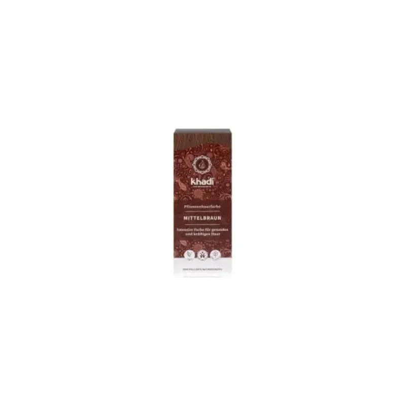 Khadi Herbal Color Castaño Medio 100g | Farmacia Barata Khadi Herbal Color Castaño Medio 100g | Farmacia Barata