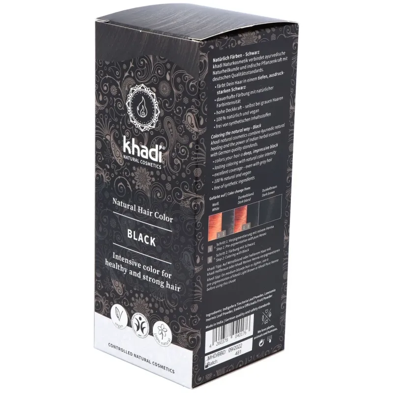 Khadi Herbal Color Negro 100g | Farmacia Barata Khadi Herbal Color Negro 100g | Farmacia Barata