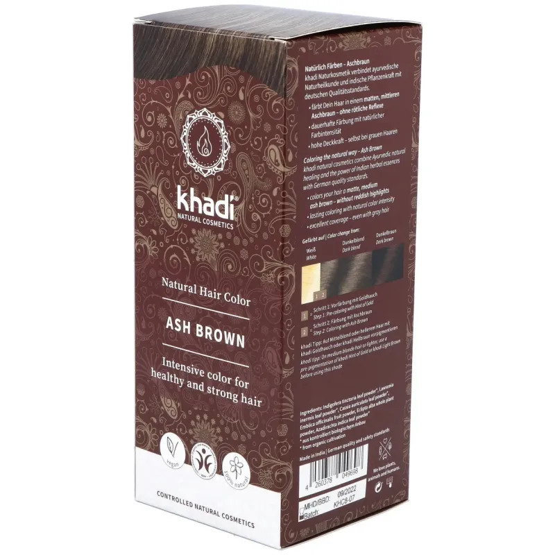 Khadi Herbal Color Castaño Ceniza | Farmacia Barata