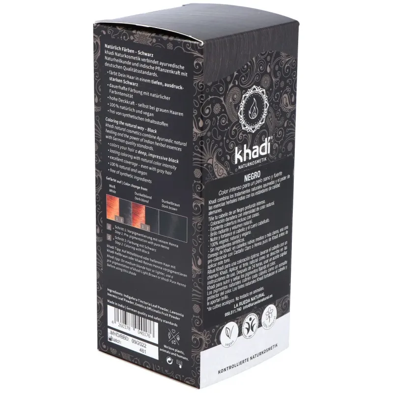 Khadi Herbal Color Negro 100g | Farmacia Barata Khadi Herbal Color Negro 100g | Farmacia Barata
