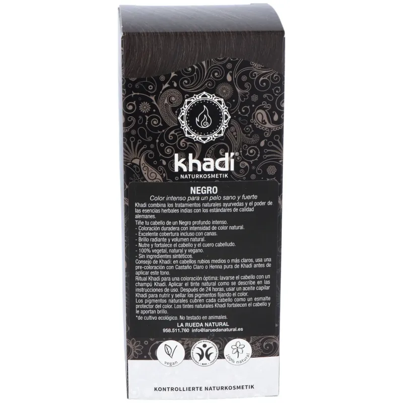 Khadi Herbal Color Negro 100g | Farmacia Barata Khadi Herbal Color Negro 100g | Farmacia Barata