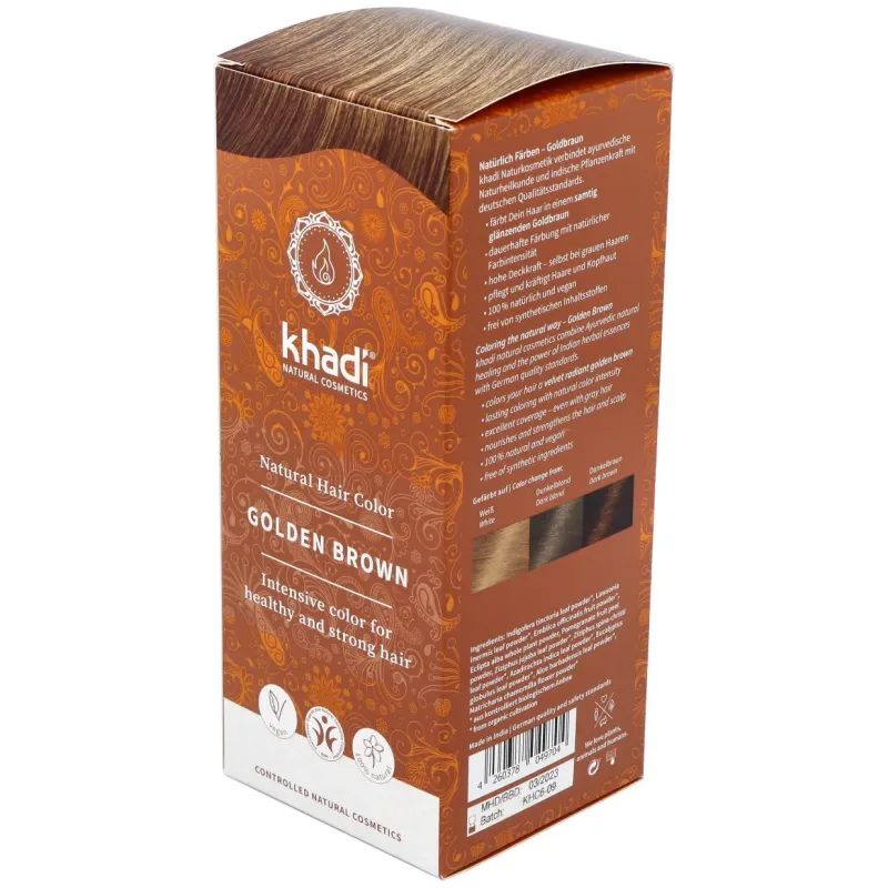 Khadi Herbal Color Castaño Dorado | Farmacia Barata Khadi Herbal Color Castaño Dorado | Farmacia Barata