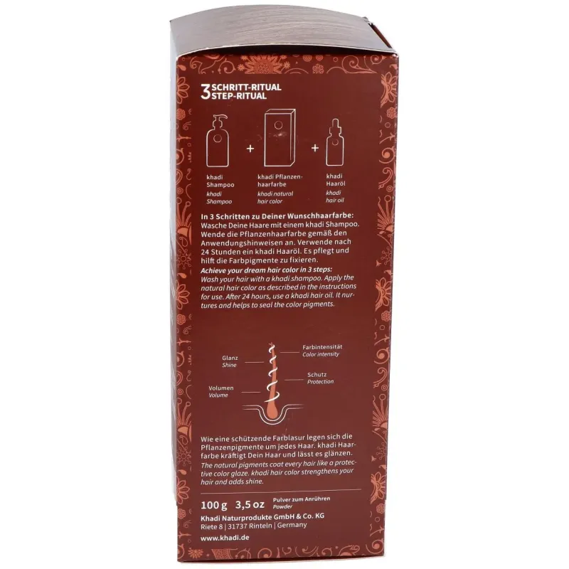 Khadi Herbal Color Castaño Medio 100g | Farmacia Barata Khadi Herbal Color Castaño Medio 100g | Farmacia Barata