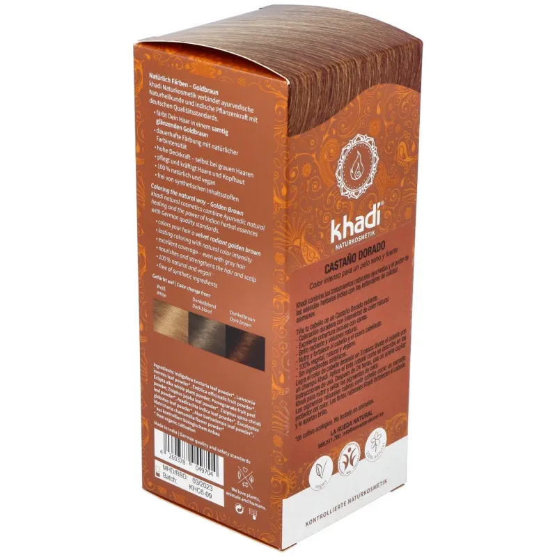 Khadi Herbal Color Castaño Dorado | Farmacia Barata Khadi Herbal Color Castaño Dorado | Farmacia Barata