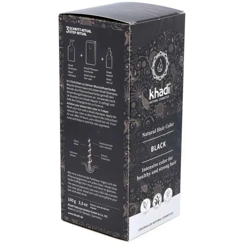 Khadi Herbal Color Negro 100g | Farmacia Barata Khadi Herbal Color Negro 100g | Farmacia Barata