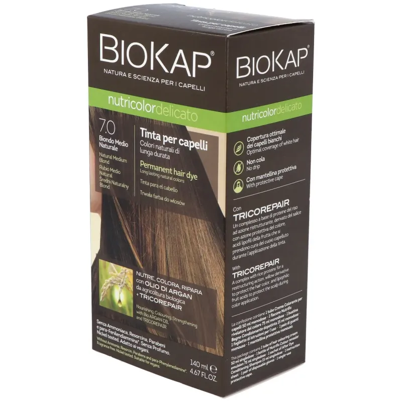 Biokap Tinte Delicato 7.00 Rubio Medio | Farmacia Barata