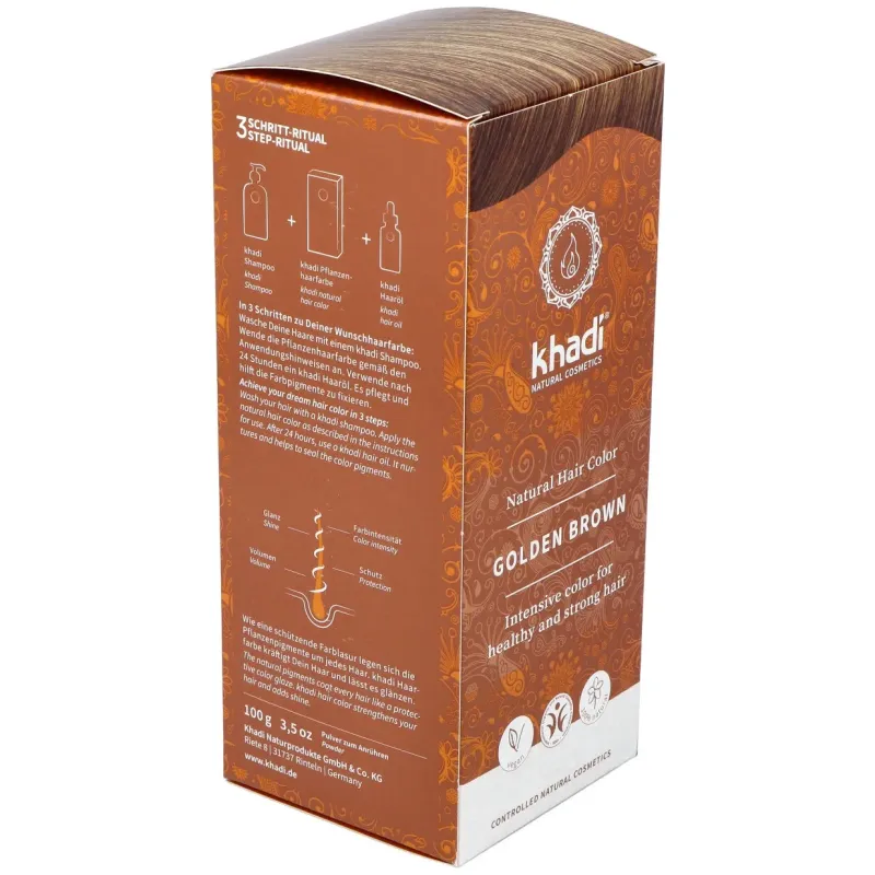 Khadi Herbal Color Castaño Dorado | Farmacia Barata Khadi Herbal Color Castaño Dorado | Farmacia Barata