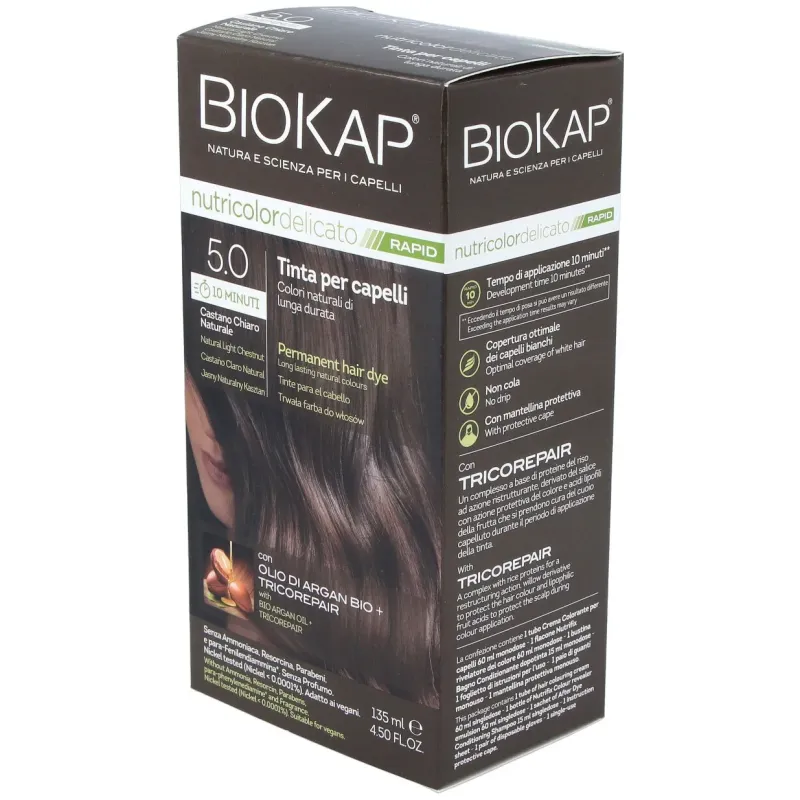 Biokap Tinte Rapid 5.00 Castaño Claro Nat | Farmacia Barata