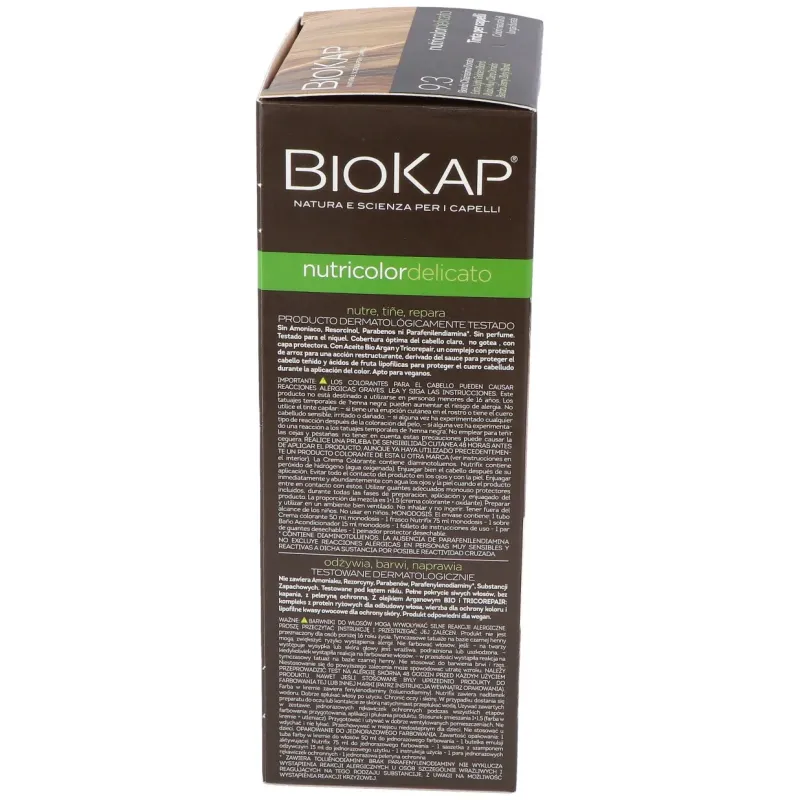 Biokap Tinte Delicato 9.3 Rubio Muy Claro Dor | Farmacia Barata