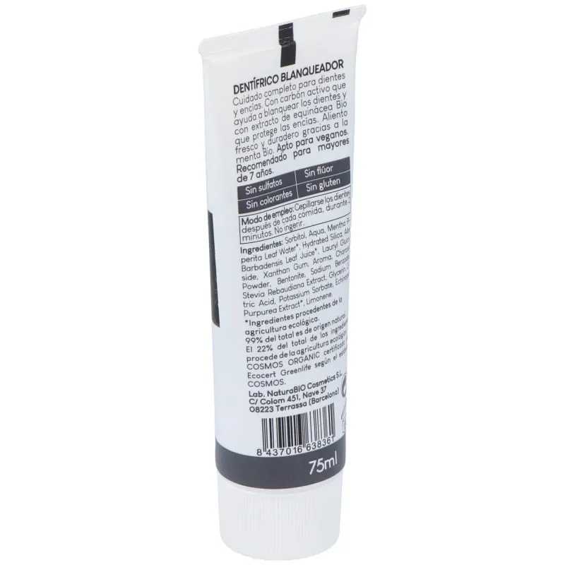 Dentífrico Blanqueante Menta Carbón 75ml | Farmacia Barata