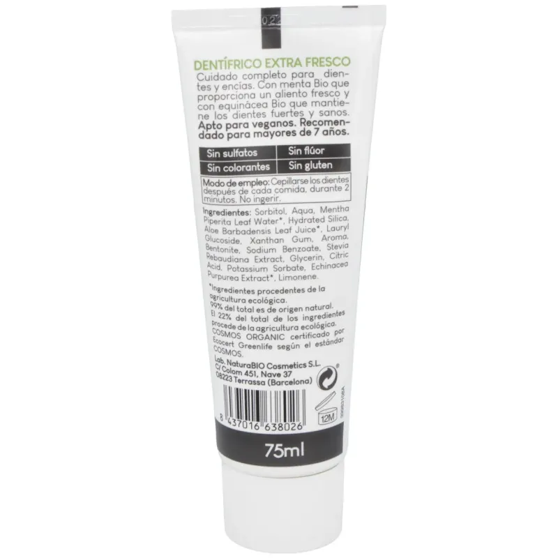Dentífrico Extra Fresco Equinácea 75ml | Farmacia Barata