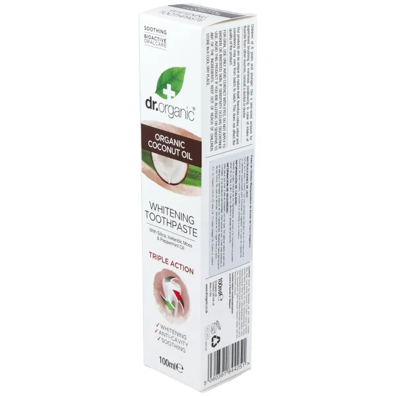 Dentífrico Aceite Coco Dr Organic 100ml | Farmacia Barata