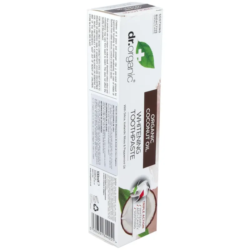 Dentífrico Aceite Coco Dr Organic 100ml | Farmacia Barata